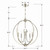 Sylvan Five Light Chandelier (2247-PN_NOSHADE)