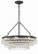 Crystorama - 237-MK - Six Light Chandelier - Calypso - Matte Black