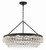 Crystorama - 275-MK - Six Light Chandelier - Calypso - Matte Black