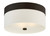 Crystorama - 293-DB - Three Light Flush Mount - Grayson - Dark Bronze