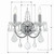 Imperial Two Light Wall Sconce (3222-CH-CL-I)