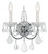 Crystorama - 3222-CH-CL-SAQ - Two Light Wall Sconce - Imperial - Polished Chrome