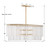 Bleecker Eight Light Chandelier (398-GA)