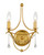 Crystorama - 422-GA - Two Light Wall Sconce - Metro - Antique Gold