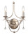 Crystorama - 422-SA - Two Light Wall Sconce - Metro - Antique Silver