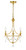Crystorama - 423-GA - Three Light Mini Chandelier - Metro - Antique Gold