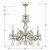 Maria Theresa Five Light Mini Chandelier (4376-GD-CL-MWP)