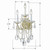 Maria Theresa Three Light Wall Sconce (4423-GD-CL-MWP)