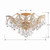 Maria Theresa Five Light Semi Flush Mount (4437-GD-CL-SAQ)