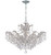 Crystorama - 4439-CH-CL-SAQ - Six Light Chandelier - Maria Theresa - Polished Chrome