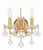 Crystorama - 4452-GA-CL-SAQ - Two Light Wall Sconce - Filmore - Antique Gold