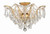 Crystorama - 4457-GA-CL-S - Five Light Flush Mount - Filmore - Antique Gold