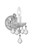 Crystorama - 4471-CH-CL-SAQ - One Light Wall Sconce - Maria Theresa - Polished Chrome