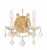 Crystorama - 4472-GD-CL-I - Two Light Wall Sconce - Maria Theresa - Gold