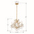 Maria Theresa Four Light Mini Chandelier (4474-GD-CL-MWP)