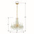 Maria Theresa Five Light Mini Chandelier (4476-GD-CL-MWP)