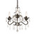 Crystorama - 4534-EB-CL-MWP - Three Light Mini Chandelier - Paris Market - English Bronze