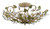 Crystorama - 4840-CT - Five Light Semi Flush Mount - Josie - Champagne Green Tea
