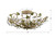 Josie Five Light Semi Flush Mount (4840-CT)