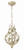 Crystorama - 4845-CT - Three Light Mini Chandelier - Josie - Champagne Green Tea