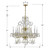 Traditional Crystal Eight Light Chandelier (5008-PB-CL-MWP)