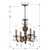Paris Market Four Light Mini Chandelier (5024-VB-CL-MWP)