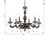 Paris Market Six Light Chandelier (5036-VB-CL-MWP)