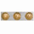 Crystorama - 503-GA-SA - Three Light Bathroom Vanity - Broche - Antique Gold + Antique Silver