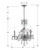 Traditional Crystal Three Light Mini Chandelier (5044-CH-CL-I)