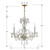 Traditional Crystal Three Light Mini Chandelier (5044-PB-CL-MWP)
