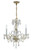 Crystorama - 5044-PB-CL-SAQ - Three Light Mini Chandelier - Traditional Crystal - Polished Brass