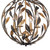 Broche Four Light Mini Chandelier (504-EB-GA)