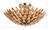 Broche Four Light Semi Flush Mount (505-GA)