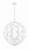 Crystorama - 506-MT - Six Light Chandelier - Broche - Matte White