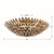 Broche Six Light Flush Mount (507-GA)