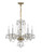 Crystorama - 5085-PB-CL-MWP - Five Light Chandelier - Traditional Crystal - Polished Brass