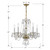 Traditional Crystal Five Light Chandelier (5085-PB-CL-S)