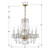 Traditional Crystal Six Light Chandelier (5086-PB-CL-S)