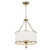 Crystorama - 513-SA - Three Light Chandelier - Broche - Antique Silver