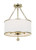 Crystorama - 513-SA_CEILING - Three Light Semi Flush Mount - Broche - Antique Silver