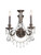 Crystorama - 5162-EB-CL-MWP - Two Light Wall Sconce - Vanderbilt - English Bronze
