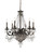 Crystorama - 5166-EB-CL-MWP - Six Light Chandelier - Vanderbilt - English Bronze