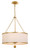Crystorama - 518-GA - Six Light Chandelier - Broche - Antique Gold