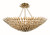 Crystorama - 519-GA_CEILING - Eight Light Semi Flush Mount - Broche - Antique Gold