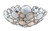 Crystorama - 524-SA - Three Light Flush Mount - Palla - Antique Silver