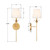Broche One Light Wall Sconce (531-OP-GA)