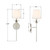 Broche One Light Wall Sconce (531-OP-SA)