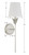Broche One Light Wall Sconce (531-SA)