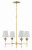 Broche Four Light Chandelier (534-GA)