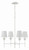 Broche Four Light Chandelier (534-MT)